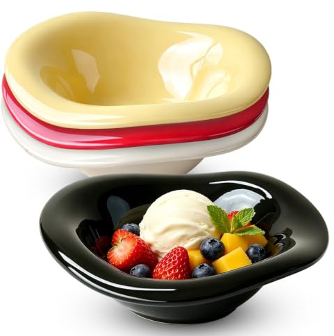 LUPATDY Juego de 4 cuencos de cerámica de 240 ml, aptos para horno, Ramekins, cuencos de postre, helados, cuencos de cereales, cuencos multiusos, aptos para lavavajillas, para crema brulee, soufflé