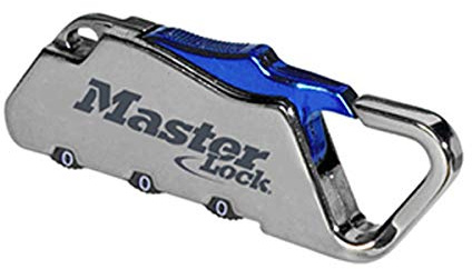 Master Lock 1549EURDCOL karbinhake med kombination, slumpmässig färg, 6,3 x 1,5 x 0,5 cm