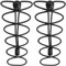 CampTeck U6602 Schnürsenkel mit Schnellverschluss, Elastische Schnürsenkel mit Schnellschnürsystem - Schwarz - 1 Paar