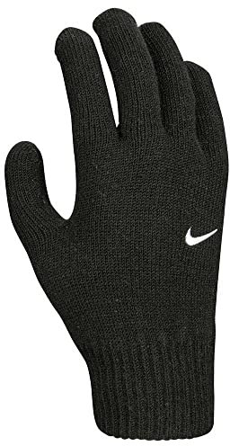 Nike Unisex – Erwachsene YA Swoosh Knit 2.0 Handschuhe, Schwarz, L/XL