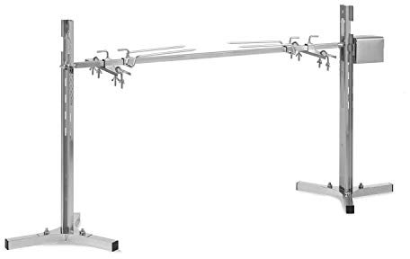 Klarstein BBQ Rotisserie Grill, Electric Spit Roast with Adjustable Height, 3 Stainless Steel Legs, Suckling Pig Grill