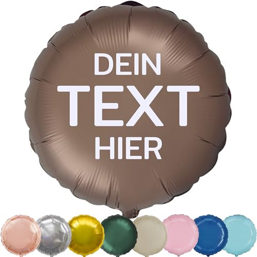 Rundballon mit Beschriftung Geschenkidee Überraschung von Almate Shop Folienballon mit namen Personalisierter Luftballon mit der Inschrift rund ballon mit Text ca. 45 cm Folien Rundballon glanz