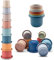 Cosaway Baby Stapeln Nesting Cups Spielzeug, Montessori Spielzeug für Kleinkinder 6+ Monate (618-86)