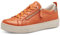 Tamaris COMFORT Damen Sneaker flach mit Reißverschluss Freizeit, Orange (Orange Nap Str), 37 EU