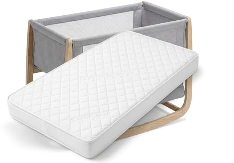 Restorology Baby Infant Crib Mattress Breathable Extra Thick Super Soft Baby Anti Allergy Waterproof With Removable Washable Cover Made In UK (80.5 x 36.5 x 5 cm)