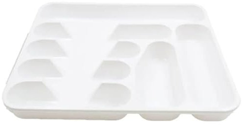 Tontarelli Portaposate da Cassetto Grande Bianco 38 x 42 x 4,5 cm