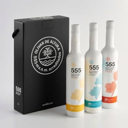 Extra Virgin olivolja i 500ml flaskformat. Hojiblanca, picual och arbequinal sort. olivolja presentförpackning med 3 flaskor à 500ml. Extra Virgin Gourmet Oil.