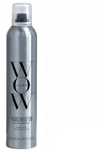 COLOR WOW Texas Hold 'Em Big Hold Hairspray- Hair Spray Extra Hold for all-day style |Heat protection spray for hair + UV protection|Anti humidity spray for hair |No Crunch or Flake| brushable finish