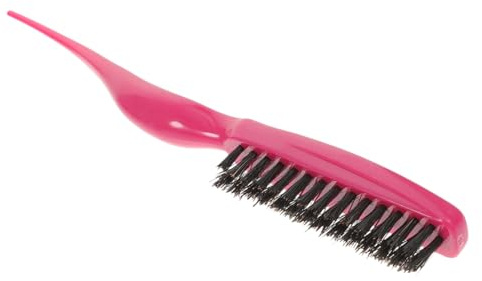 WRITWAA Cepillo Para Peinar Con Cerda De Jabalí Negro Diseño Ergonómico Con Punta y Mango Cómodo Minimiza Roturas y Daños Para Salón y Cuidado Del Cabello