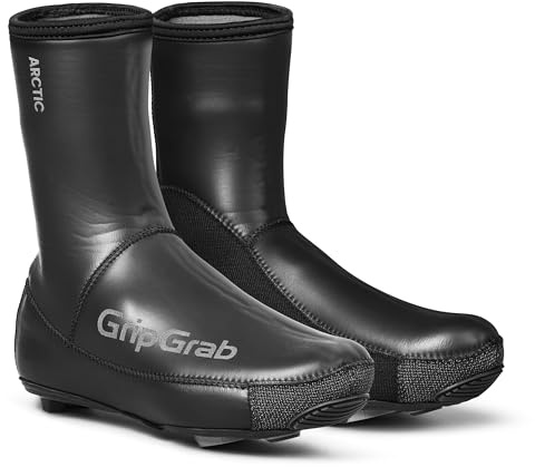 GripGrab Arctic 2 Road Cycling Overshoes Winter Thermal Fleece Lined Cold Weather Waterproof Neoprene Shoe Covers Warm