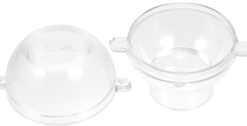 PRETYZOOM Molde para Velas Esféricas de 7 CM Molde Transparente de Cera Redonda para Velas Perfumadas y Aromaterapia para Decoración del Hogar y Manualidades