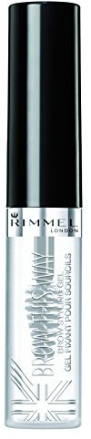 Rimmel London Brow This Way Eyebrow Gel, Precise and Smudge-proof Application for Ideal Shape, Clear, 5 g