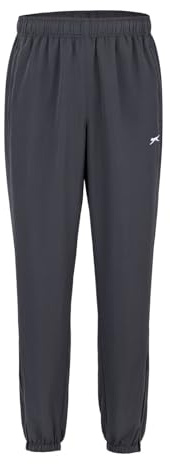 Slazenger herr stängda fåll vävda byxor joggingbyxor joggingbyxor träningsbyxor Träkol S