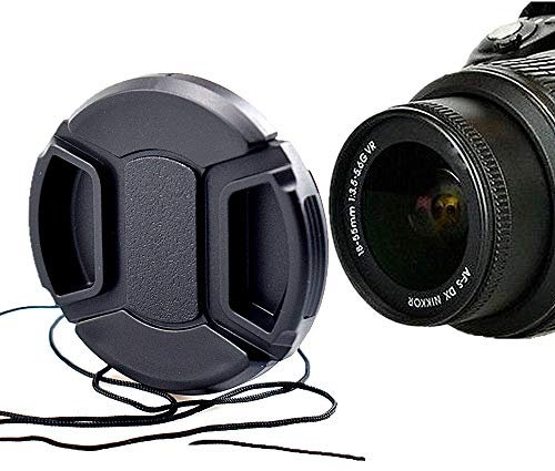Tapa de objetivo de cámara de 72 mm, tapa de objetivo o pin central, para Nikon, Canon, Sony y otras cámaras DSLR (tapa de objetivo de 72 mm)