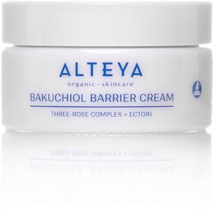 Alteya Organic Rose Hydrobiome Bakuchiol Barrier Cream 50ml - NaTrue Certified Organic SkinCare with Three-Rose Complex + Ectoin - Moisturizes, Enhances Skin Elasticity, and Provides Radiant Glow