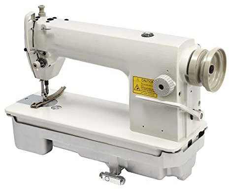 Industrial Sewing Machine Iron Heavy Duty Sewing Machine White Industrial Leather Thick Material Sewing Machine Tool for Sewing Clothes, Shoes, Boots, Slippers, Bags, Dolls