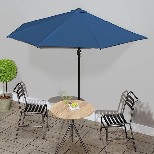 Parasol de Balcon avec mât en Aluminium Bleu 300x155x223cm Demi, Maison & Jardin, Pelouses & Jardins, Vie en extérieur, Parasols & voiles d'ombrage, Bleu, 4.3 KG, 312505