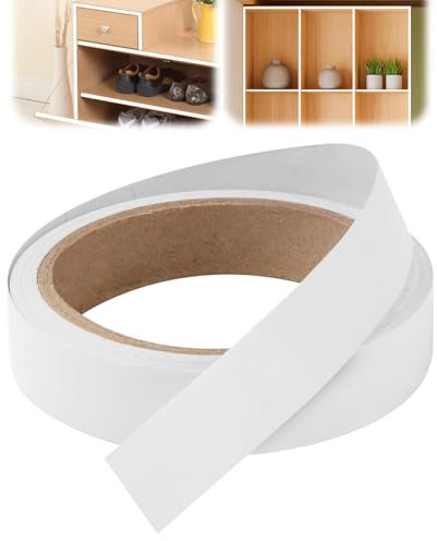 teasteam Bande de bordure en mélamine pré-collée pour plan de travail de cuisine, panneau MDF standard, 20 mm x 10 m