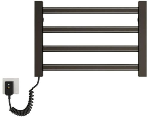 Portasciugamani Elettrico Scaldasalviette Radiatore Da Bagno Elettrico Portasciugamani Intelligente, 80W Scaldasalviette Con Termostato, Porta Salviette Bagno B,Left Line