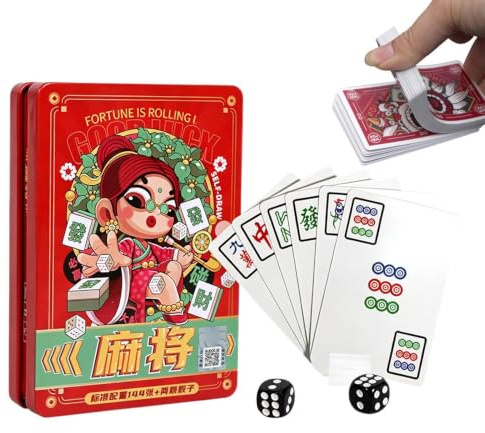 Di Carte Mahjong Di Poker Con Tessere Mahjong A Caratteri Grandi