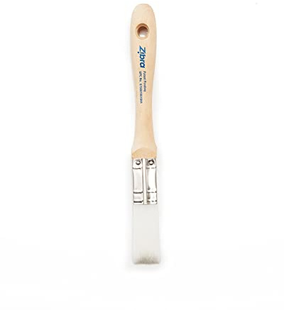 Zibra Square Paint Brush for Painting Murals, Details, Narrow Trim and Windows, 1-inch, Artist Brush