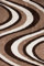 Lalee 347186662 Designer Hochflor Shaggy Teppich Weich Muster Wellen Größe 200 x 290 cm, braun/beige/Silber