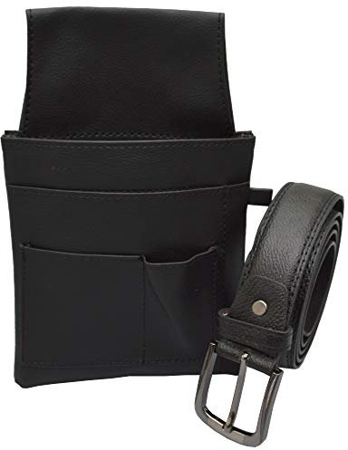 flevado Ceinture en cuir de serveur avec colt, étui pour la restauration - Longueur de la ceinture et sac au choix (105 cm)