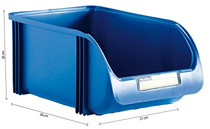 Plastiken 89300 - Cajon apilable 30 cm. negro **