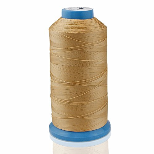 AusseL Bonded Nylon Sewing Thread 1500 Yard Size T70#69 for the Upholstery, Outdoor Market, Drapery, Beading, Luggage, Purses (Yellow)