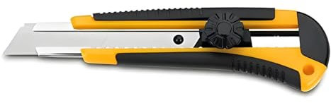 3Claveles 211 - Cúter metálico, con 3 hojas de 16.5 cm, con rueda, nylon