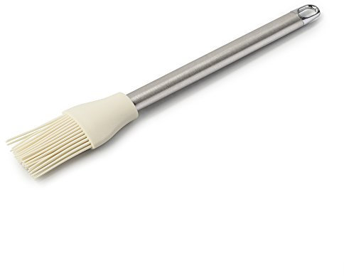 Zeal Pastry Basting Brush with Stainless Steel Handle, Silicone, Cream, 26 x 4 x 1.5 cm