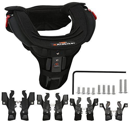 Motocross Gear Neck Protector Motorcycle Neck Brace for Adult Neck Guard MTB Body Protection Gear (Black)
