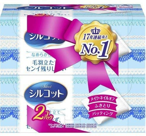 Unicharm Silcot Smooth Cotton 82 pcs x 2 Pack