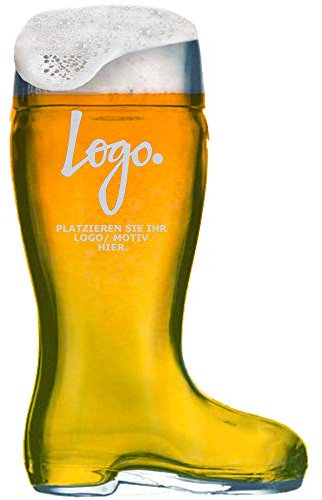 Anbobo Meinglas Bottes de bière 1 l – Personnalisable – Gravure personnalisée