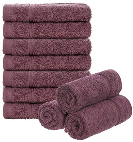 Brandsseller 10er Set Seiftuch 30 x 30 cm Waschlappen Frottier Seiflappen Gästehandtuch mit Aufhänger Baumwolle 470 g/m² Bad Haushalt - Beere