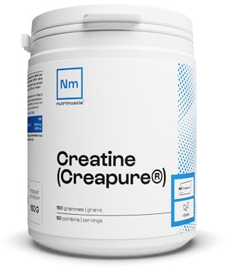 Créatine 100% Pure | Créatine monohydrate Creapure • Prise Masse Musculaire& Force • Musculation Homme • Complément idéal à la Whey Protéine | Nutrimuscle | 150 g