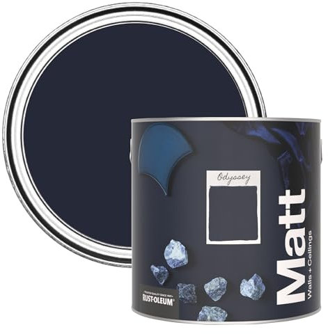 Rust-Oleum Colours Matt Emulsion Wall and Ceiling Paint - Odyssey 2.5L