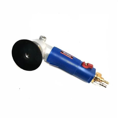 Lijadora neumática de aire de 4 pulgadas, molino de alimentación de agua, máquina pulidora húmeda for pulido de piedra de granito, cuarzo y mármol Para pulir mármol, granito y piedra(4inch 14mm)