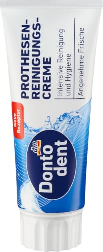 Crema detergente per protesi, 75 ml - Marchio DM Germania - Compatibile con dontodent - Prothesenreinigungscreme, 75 ml