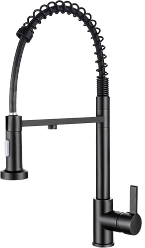 Rubinetto da cucina 3 in 1 in ottone con funzione acqua potabile, girevole a 360°, funzionamento a due leve, attacchi per acqua calda/fredda e filtrata, adatto ad alta pressione