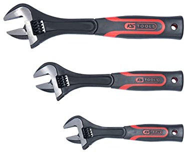 KS Tools 577.0199 CLASSIC Rollgabelschlüssel-Satz 2-Komponenten-Griff, 3-tlg.