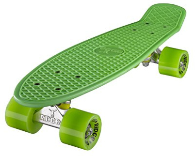 Ridge Retro 22 - Skateboard, Color Verde, 55 cm (22'')