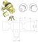 Tesa Assa Abloy 3502U0CM Juego De Pomos TULIPA Para Puertas Cromo Mate Función 02 TULIPA