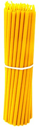 RG Jewellery Premium Bienenwachs Ritualkerzen - Set mit 50 zarten Altarkerzen für eine einzigartige Atmosphäre und besondere Anlässe