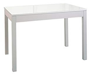 ASTIMESA Mesa de Cocina Extensible con Carro Blanco 70x110cm