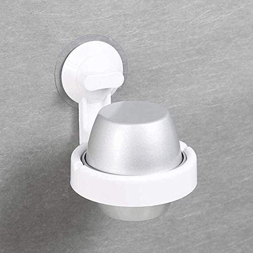 BAIHAO Cendrier Mural intérieur avec Couvercle Cendriers Portables en Aluminium en Plastique ABS, cendrier à cigares à Ventouse, Coupe-Vent et étanche pour Le Bar de Cuisine de la Salle de Bain