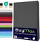 Buymax® Spannbettlaken 90x200cm Baumwolle 100% Spannbetttuch Bettlaken Jersey, Matratzenhöhe bis 25 cm, Farbe Anthrazit