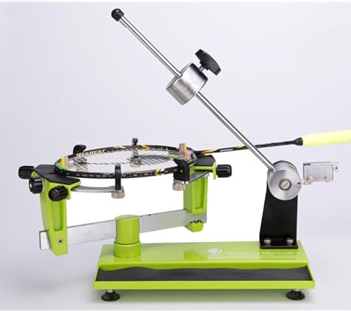 McbeAn Tennis-Badminton-Schlägerbesaitung, DIY-Besaitungsmaschine Mit Schwerem Hammer, 6-Punkt-Festsystem, 360°-Schlägerdrehung, Für Squash/Tennis/Badminton