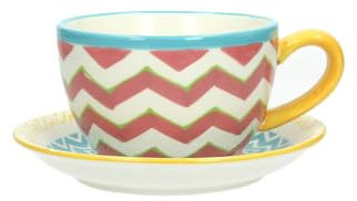Tognana - RX112654325 - TAZZA JUMBO CON PIATTINO CC 650 YOUNG ZIG ZAG