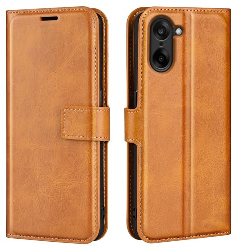 Kezaizhe Klapphülle für OnePlus Nord CE5 Hüllen PU Leder Wallet Schutzhülle Schutz Mobiltelefon Flip Back Cover für One Plus Nord CE 5 Tasche Handy Zubehör (Gelb)